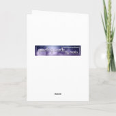 Blue Space Aries Birthday Card Karte (Rückseite)