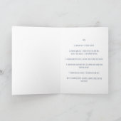 Blue Space Aries Birthday Card Karte (Innenseite)