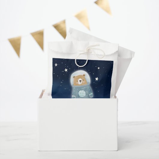 Blue Space Bear Astronaut Baby Dusche Geschenktütchen (Party)
