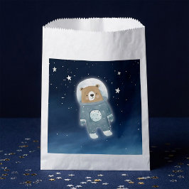 Blue Space Bear Astronaut Baby Dusche Geschenktütchen