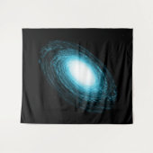 Blue Space Galaxy Wandteppich (Vorderseite (Horizontal))