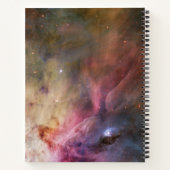 Blue Space Gold Glitzer Sparkname Monogram Notizblock (Rückseite)