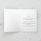 Blue Space Leo Birthday Card Karte (Innenseite)