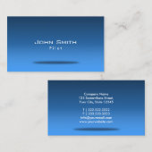 Blue Space Pilot/Aviator-Visitenkarte Visitenkarte (Vorne/Hinten)