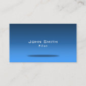 Blue Space Pilot/Aviator-Visitenkarte Visitenkarte (Vorderseite)