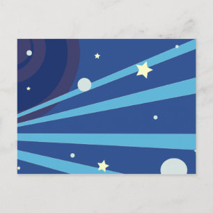 Blue Space Postkarte