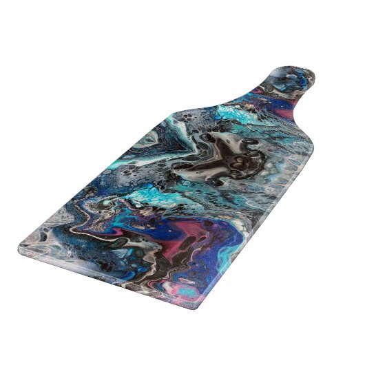 Blue space pouring schneidebrett (Ecke)