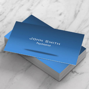 Blue Space Psychiater Business Card Visitenkarte