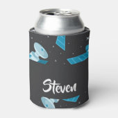 Blue space satellite pattern dosenkühler (Kanne Vorderseite)