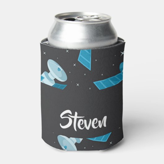 Blue space satellite pattern dosenkühler (Kanne Vorderseite)
