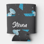 Blue space satellite pattern dosenkühler (Rückseite)