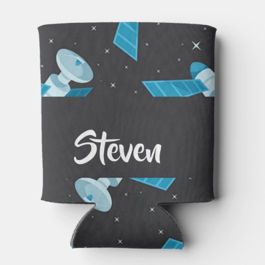 Blue space satellite pattern dosenkühler (Rückseite)