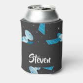 Blue space satellite pattern dosenkühler (Kanne Rückseite)