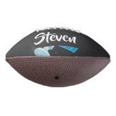 Blue space satellite pattern football (Gedreht 270)