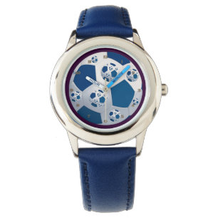 Blue Space Soccer Watch Armbanduhr