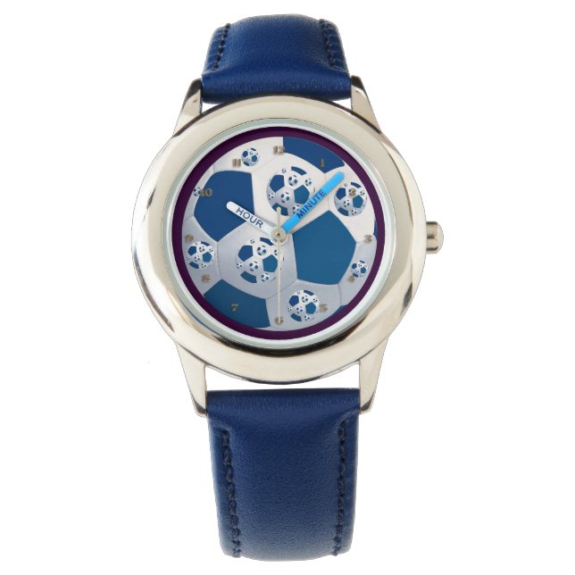 Blue Space Soccer Watch Armbanduhr (Vorderseite)