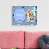 Blue Space Thema BAUTIZO FOTO Bible Verse GIFT Leinwanddruck (Insitu (Wohnzimmer))