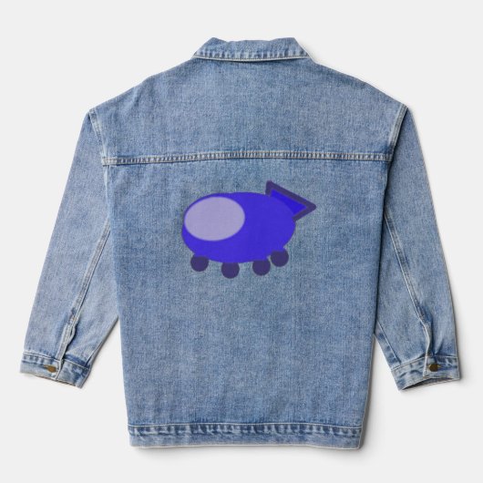 Blue Spaceship Denim Jacket Jeansjacke (Rückseite)