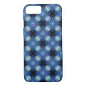 Blue Spacey Geometric Case-Mate iPhone Hülle (Rückseite)