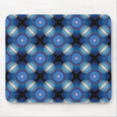 Blue Spacey Geometric Mousepad (Vorne)
