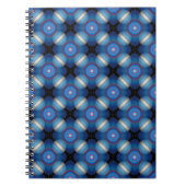 Blue Spacey Geometric Notizblock (Vorderseite)
