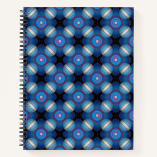 Blue Spacey Geometric Notizblock