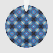 Blue Spacey Geometric Ornament (Vorderseite)