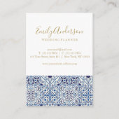 Blue Spanish Cards Visitenkarte (Rückseite)