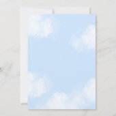 Blue Spanish piece of heaven baby shower Einladung (Rückseite)