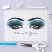 Blue Spark Schwarz-weiß Metallic Vielen Dank Seidenpapier (Handwerk)