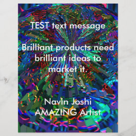 Blue Sparkle Alien Planet Flyer