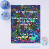 Blue Sparkle Alien Planet Flyer (Einzeln)