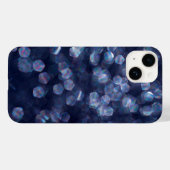 Blue Sparkle Bokeh Lights Case-Mate iPhone Hülle (Rückseite (Horizontal))