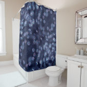 Blue Sparkle Bokeh Lights Duschvorhang (Beispiel)