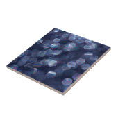 Blue Sparkle Bokeh Lights Fliese (Seite)