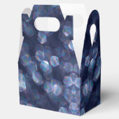 Blue Sparkle Bokeh Lights Geschenkschachtel (Geöffnet)