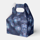 Blue Sparkle Bokeh Lights Geschenkschachtel (Vorderseite)