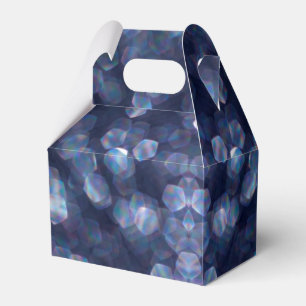 Blue Sparkle Bokeh Lights Geschenkschachtel