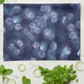 Blue Sparkle Bokeh Lights Geschirrtuch (Gefaltet)