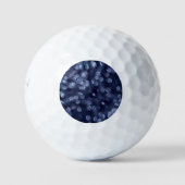 Blue Sparkle Bokeh Lights Golfball (Vorderseite)