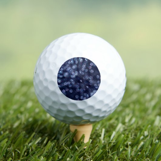 Blue Sparkle Bokeh Lights Golfball (Insitu T-Shirt)