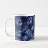 Blue Sparkle Bokeh Lights Kaffeetasse (Links)