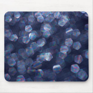Blue Sparkle Bokeh Lights Mousepad