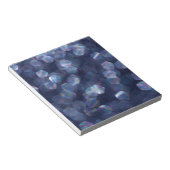 Blue Sparkle Bokeh Lights Notizblock (angewinkelt)