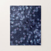 Blue Sparkle Bokeh Lights Puzzle (Vertikal)
