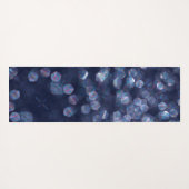 Blue Sparkle Bokeh Lights Yogamatte (Rückseite (Horizontal))