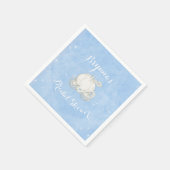 Blue Sparkle Carriage Cinderella Elegantes Party Serviette (Ecke)