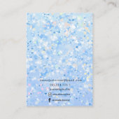 Blue Sparkle Chic Earring Display   Visitenkarte (Rückseite)
