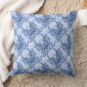 Blue Sparkle Fairy Wings Throw Kissen (Decke)