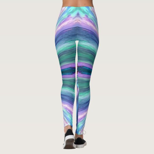 Blue Sparkle Fire Leggings (Rückseite)